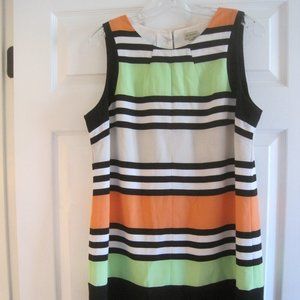 CREMIEUX ORANGE AND GREEN AND BLACK AND WHITE STRI
